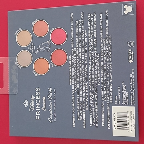 Disney Princess Cinderella Complexion Palette Bronzer Highlighter Blush 6 Shades - Picture 10 of 10